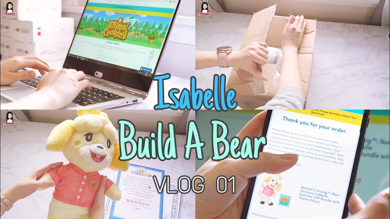 VLOG 01 | Purchasing + Unboxing Animal Crossing New Horizon Isabelle Build  A Bear |