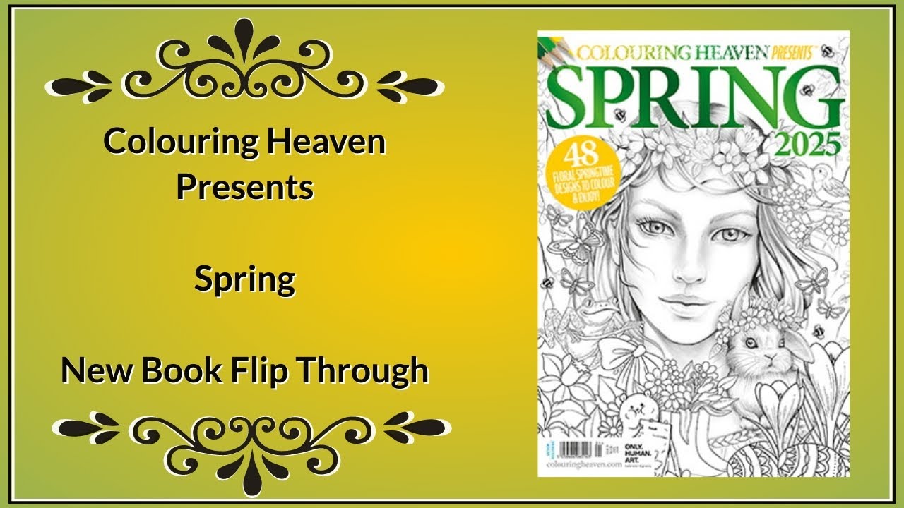 Spring by Colouring Heaven Presents - New Book Flip Through