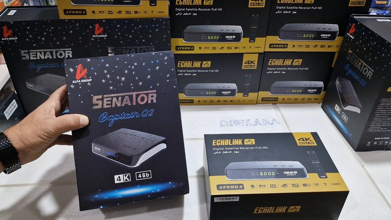 عرض💣جـــــديــــــــد V-I-P💥جهاز SENATOR🤩ECHOLINK  ATOMO 2 4K  