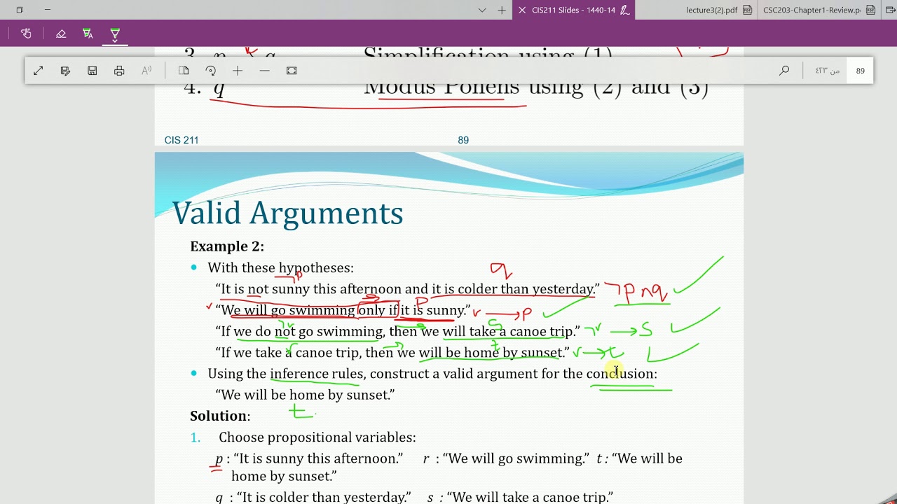 Rules of inference 2