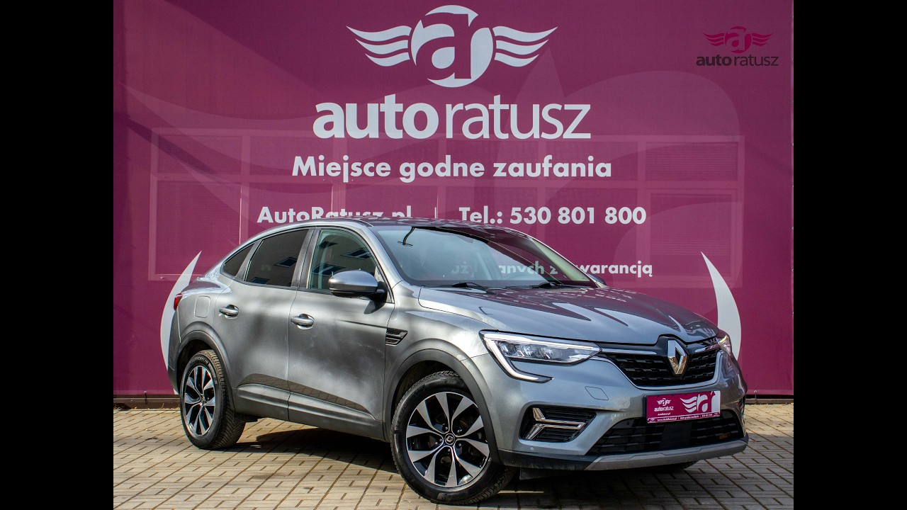 Renault Arkana Fv 23% 1.6 Benz E-Tech 145KM Hybryda Bezwypadkowy Pełny Serwis ASO