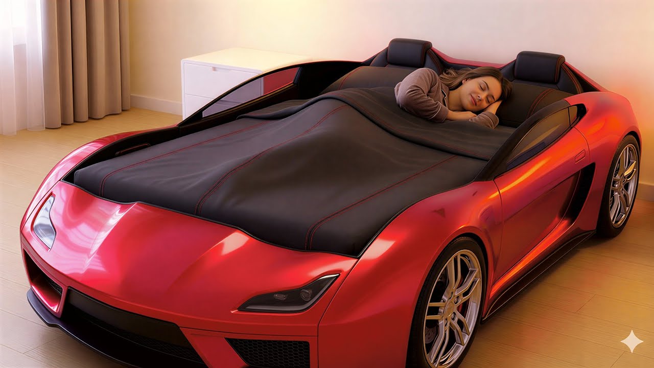 Which Relaxing Dream Car Bed Would You Choose? | AI ASMR Relaxation