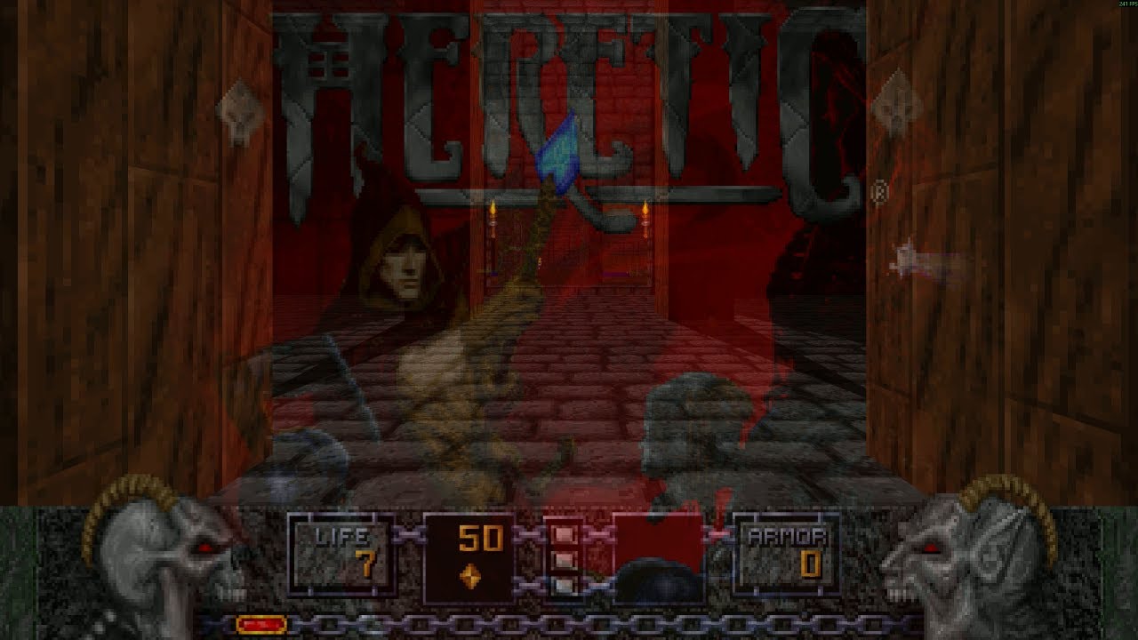 Heretic + Hexen: Heretic - The City of the Damned (Part 1/2) - 100% on hardest - Achievements 7/44