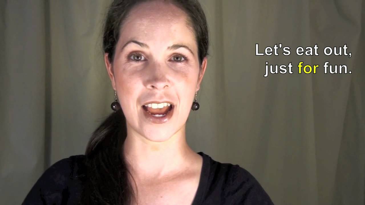 English Pronunciation - Reduction: the word  FOR - American English