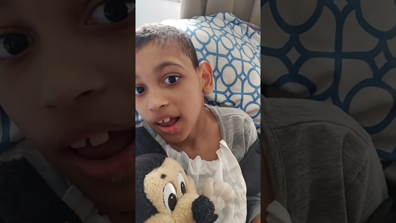 Manu, aos 8 anos com a colocação da Sonda Gástrica ( GTT)
