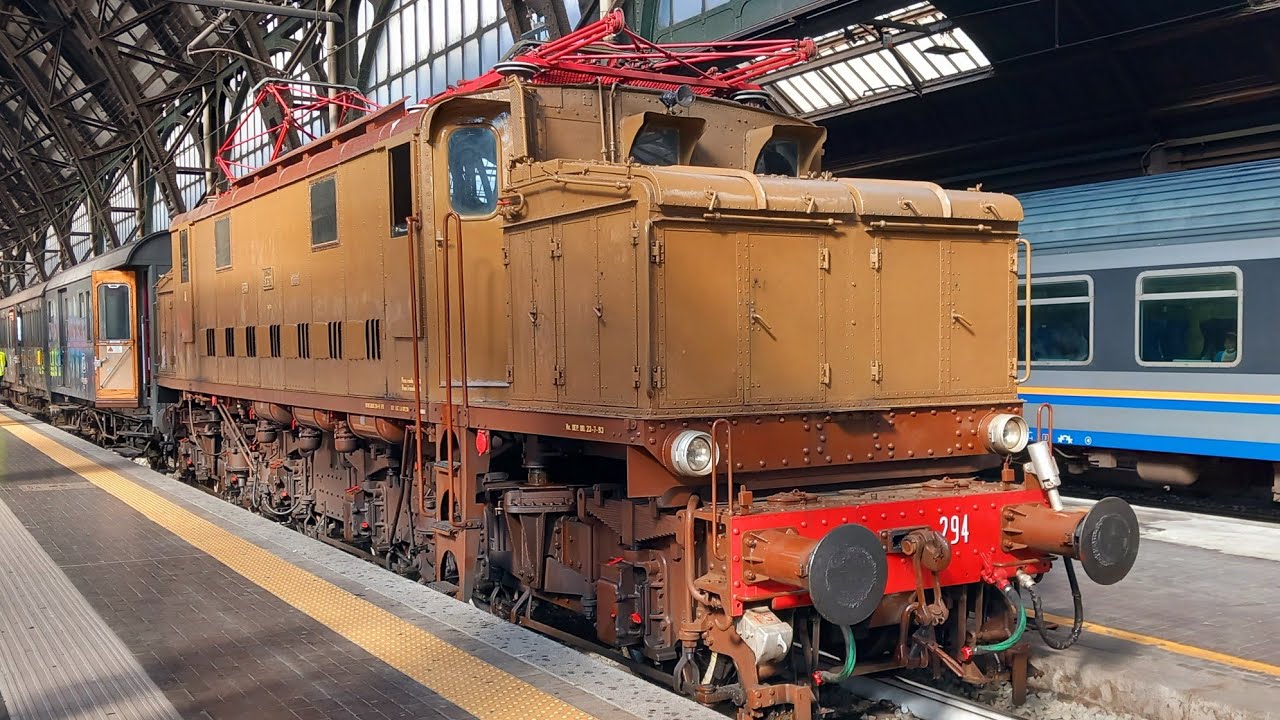 TRENO STORICO Laveno Express Sound della Locomotiva Elettrica E626 Preparazione Treno Fondazione FS