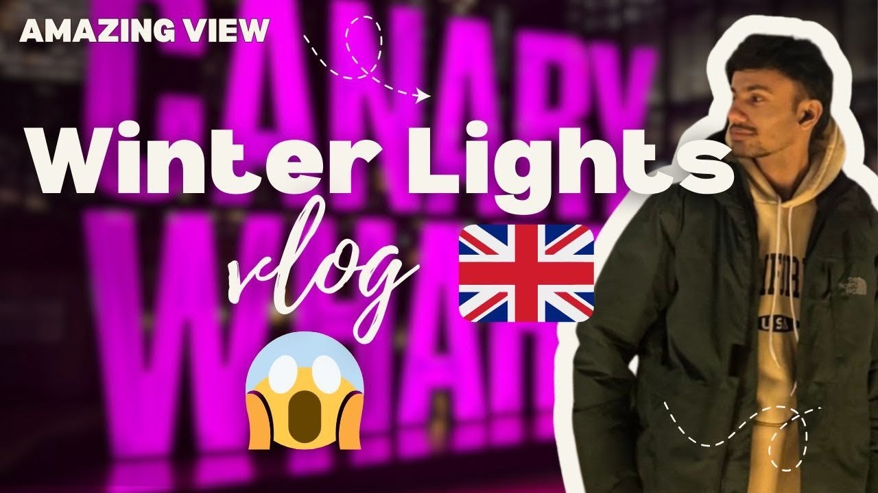 Canary Wharf London 🇬🇧|| Winter Lights 🙀|| Amazing Night View || 