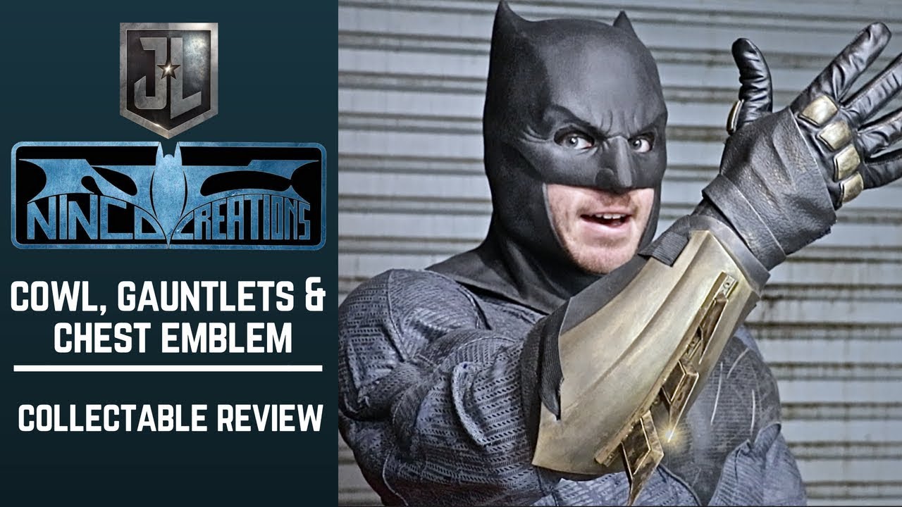 Batfleck Cosplay Update: John Ninco Cowl, Gauntlets & Emblem- Collectable Review!