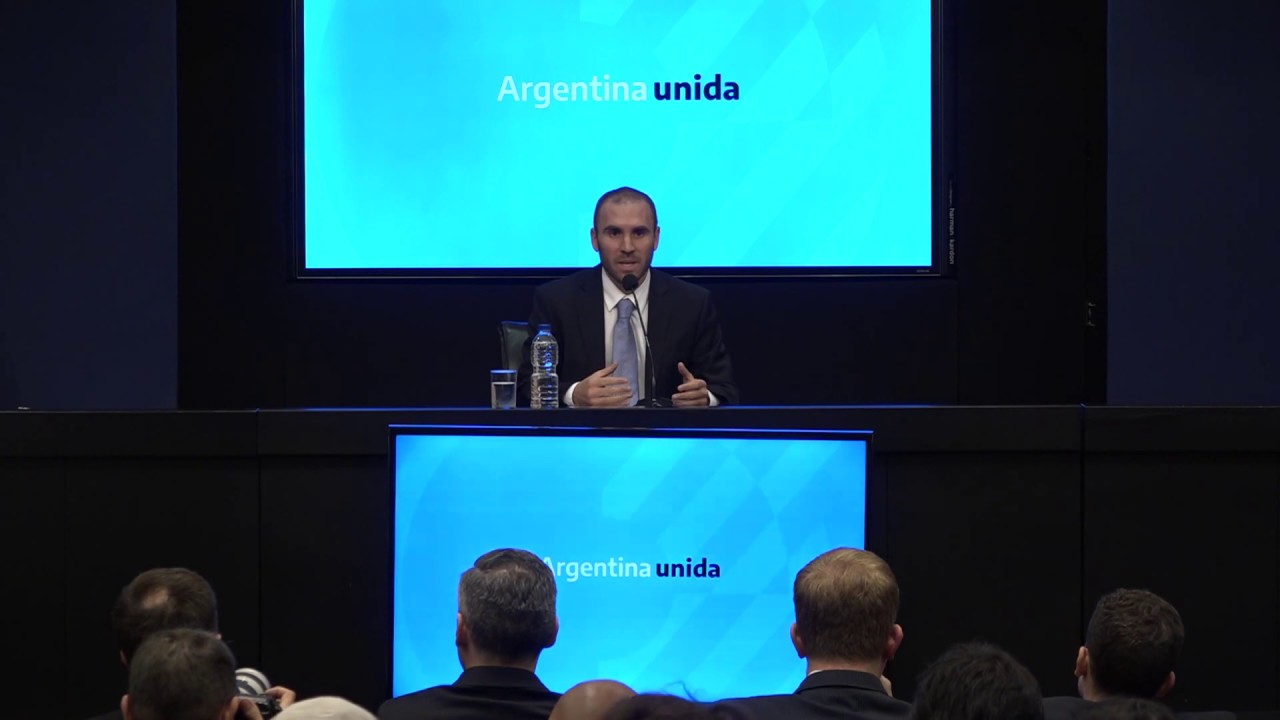 Conferencia de prensa del ministro de Economía Martín Guzmán