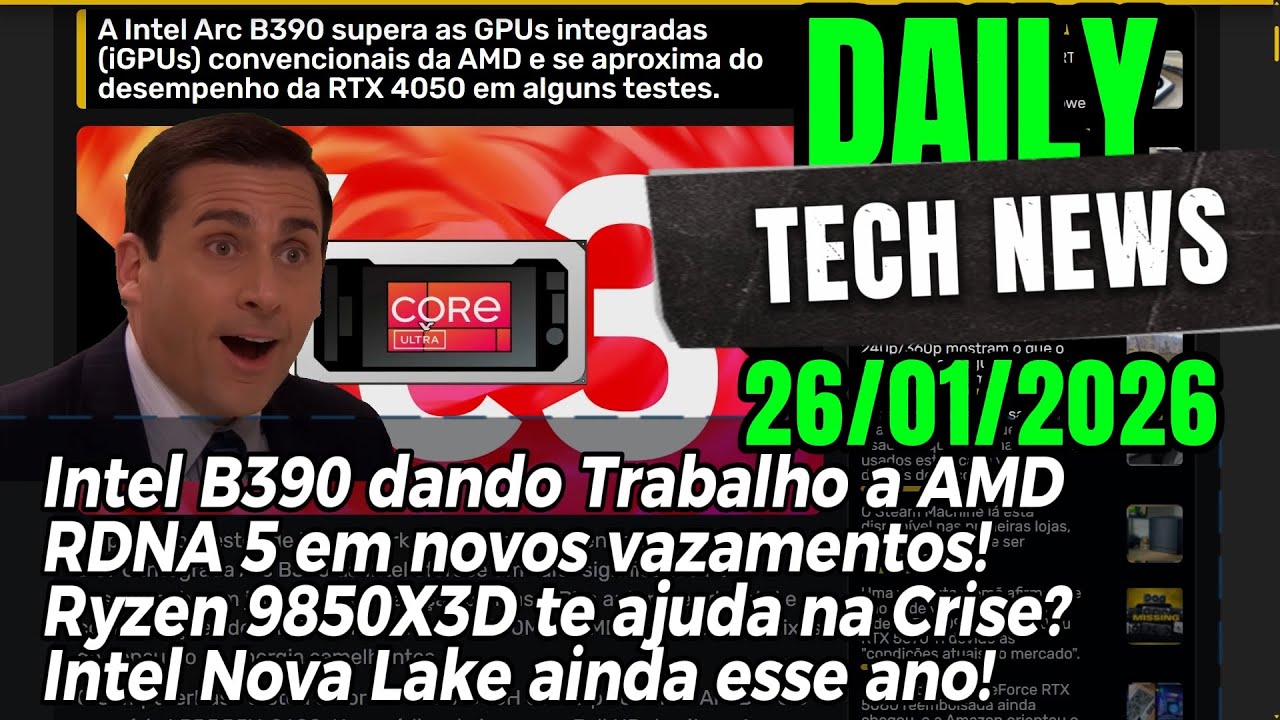 Vazamentos do RDNA 5! Intel Nova Lake no final do Ano! 9850X3D ajuda na Crise de Chips?