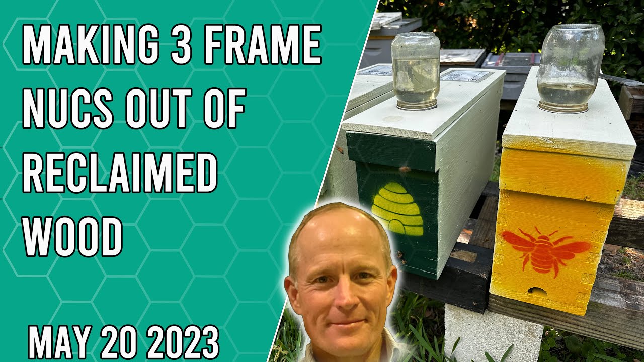 Making 3 Frame Nucs from Reclaimed Wood - Jacksonville FL Zone 9a