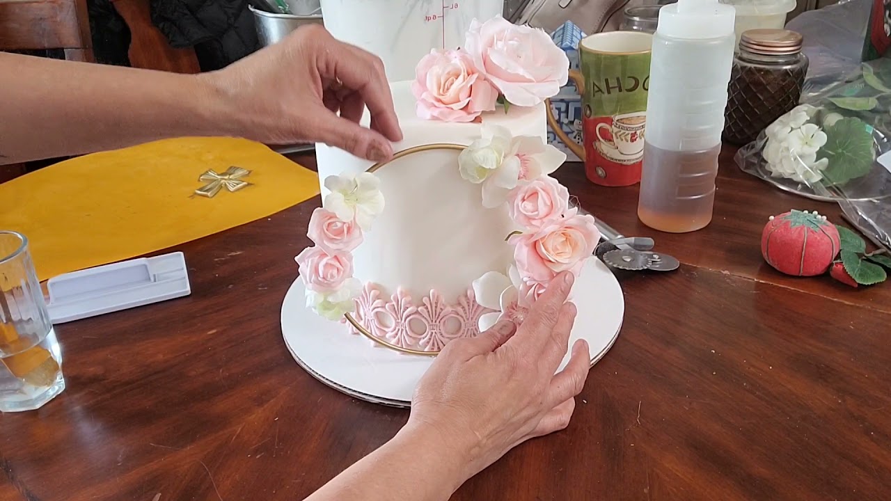 pastel de  bautizo