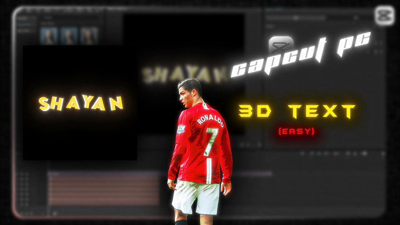 3D Text for Shorts & Reels in CapCut PC