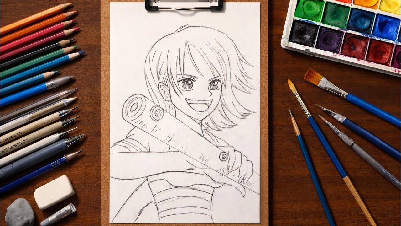 COMO DESENHAR A NAMI one piece