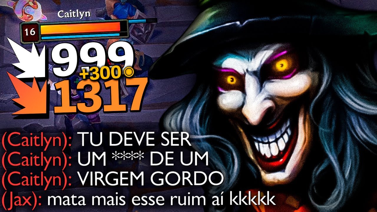 ME CHAMOU DE VIRJÃ0 E GORD0 SÓ PQ TOMOU 1 HIT DE SHACO KKKKKKKKKK