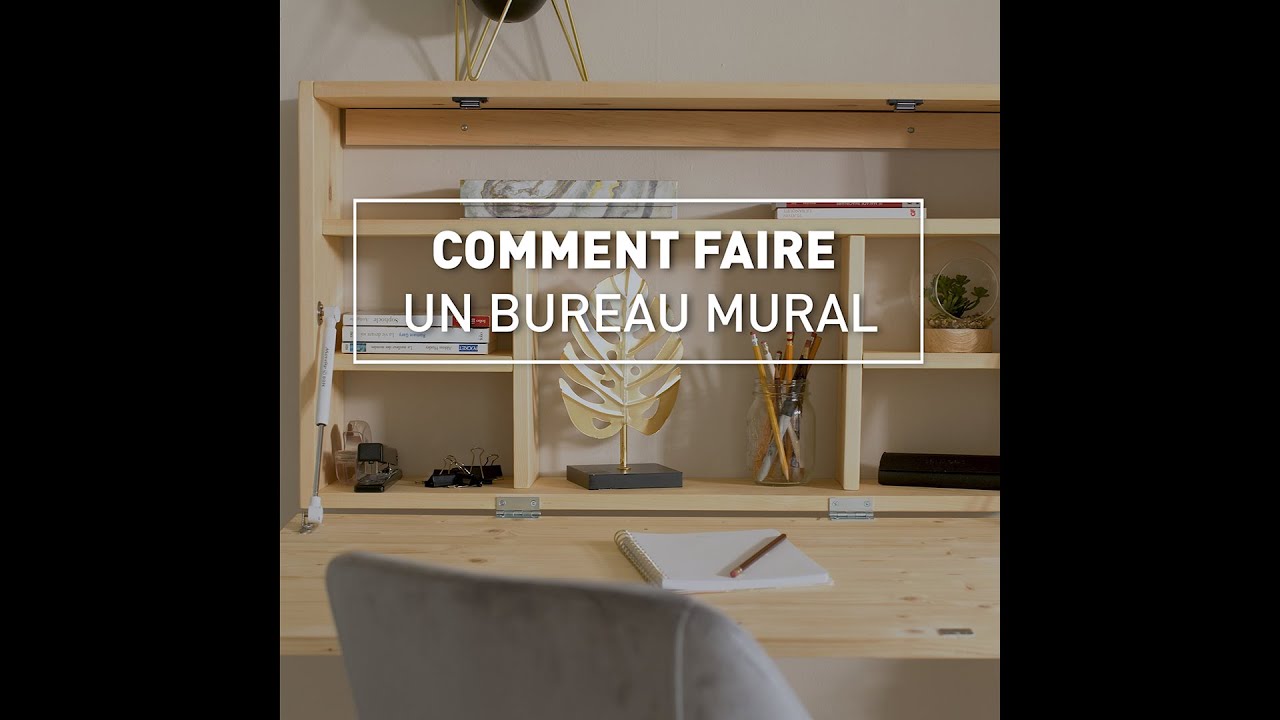 DIY: bureau mural rétractable