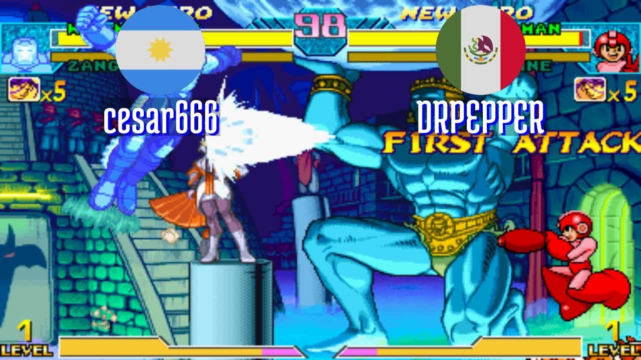 FT5 @mvsc: cesar666 (AR) vs DRPEPPER (MX) [Marvel vs Capcom Fightcade] Oct 9