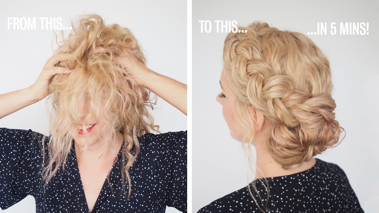 Fast hair hacks - Quick hair tutorial for messy or curly hair