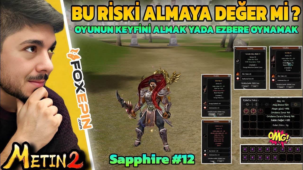 GERÇEK METİN2 BU! | BU RİSKİ ALMAYA DEĞER Mİ? | Metin2 TR Safir#12