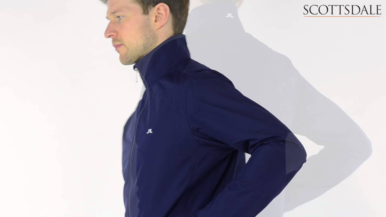 J Lindeberg Unda Sport Waterproof Jacket Navy/Purple