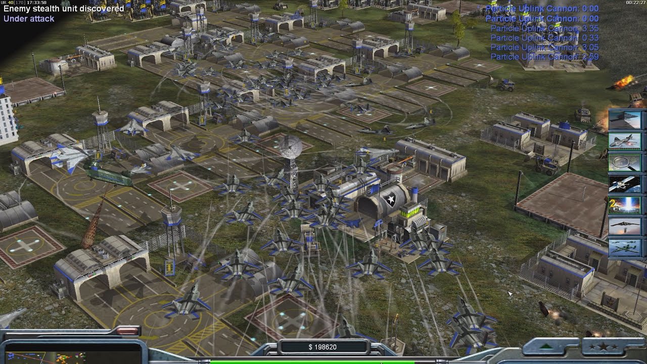 Спам с King Raptor! — ВВС США — Command & Conquer Generals Zero Hour — 1 против 7, сложный игрово...