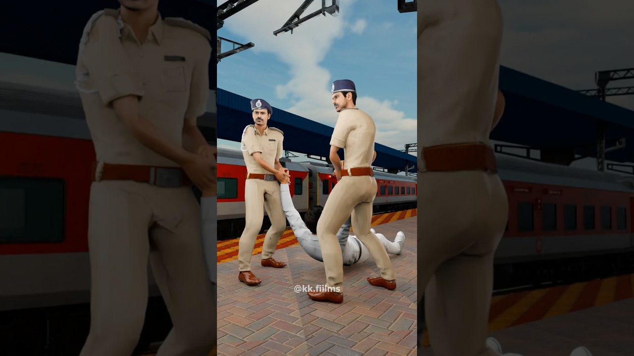 Agra Cantt Railway Station Fight RPF dragged Station Master 🚂 (3D)