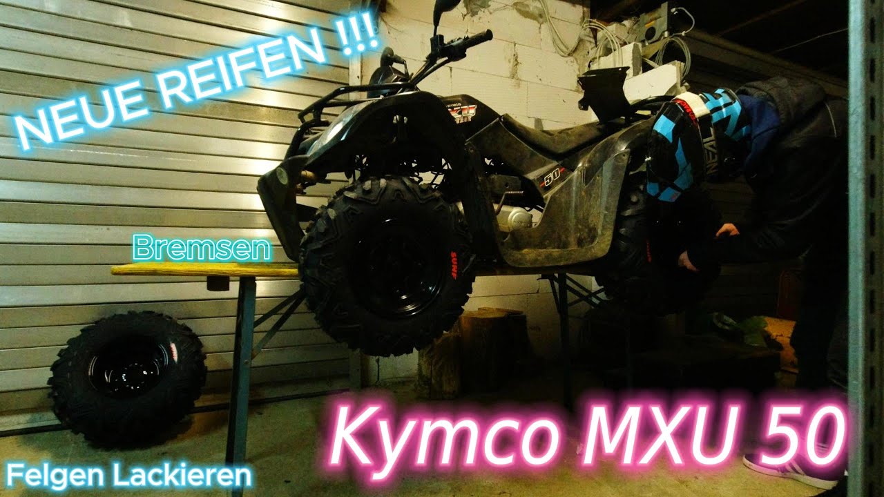 KYMCO MXU 50!!!  Bremsen/ Reifenwechsel!!! QUAD!!! ...