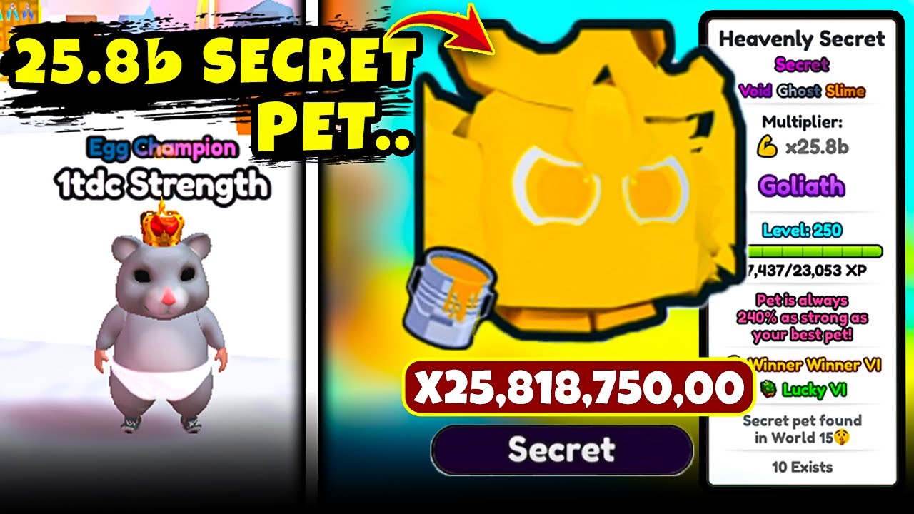 I GOT NEW 25.8b HEAVENLY SECRET Pet In Arm Wrestling Simulator (Roblox)!