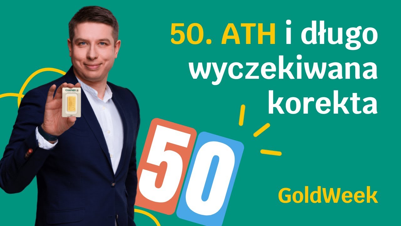 Cena złota osiąga pięćdziesiąte ATH w 2025 roku i zalicza dużą korektę / GW77