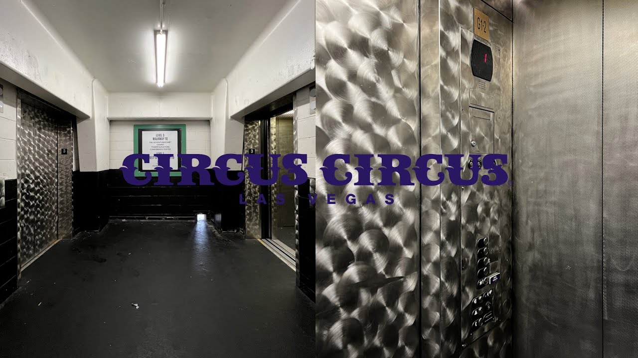 Absolutely Disgusting OTIS Series 5 Traction Elevators - Circus Circus Main Garage - Las Vegas, NV
