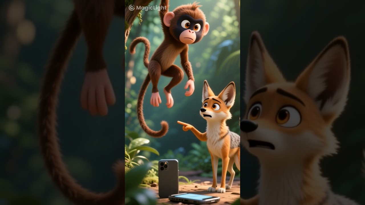 बंदर के हाथ लगा iPhone! 😂 | Monkey using Mobile Phone Funny Video