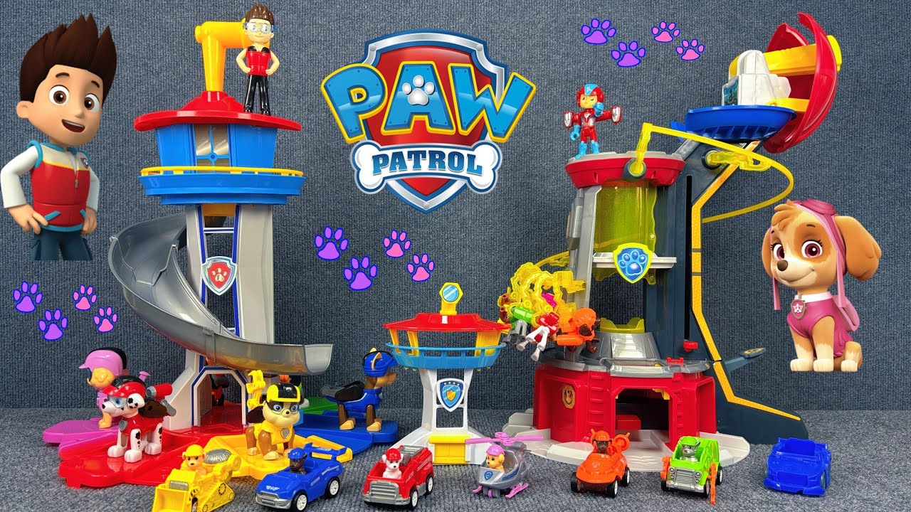 Paw Patrol Large Lookout Tower Unboxing & Assembly | Rescue Vehicles Display | Oddly Satisfying ASMR