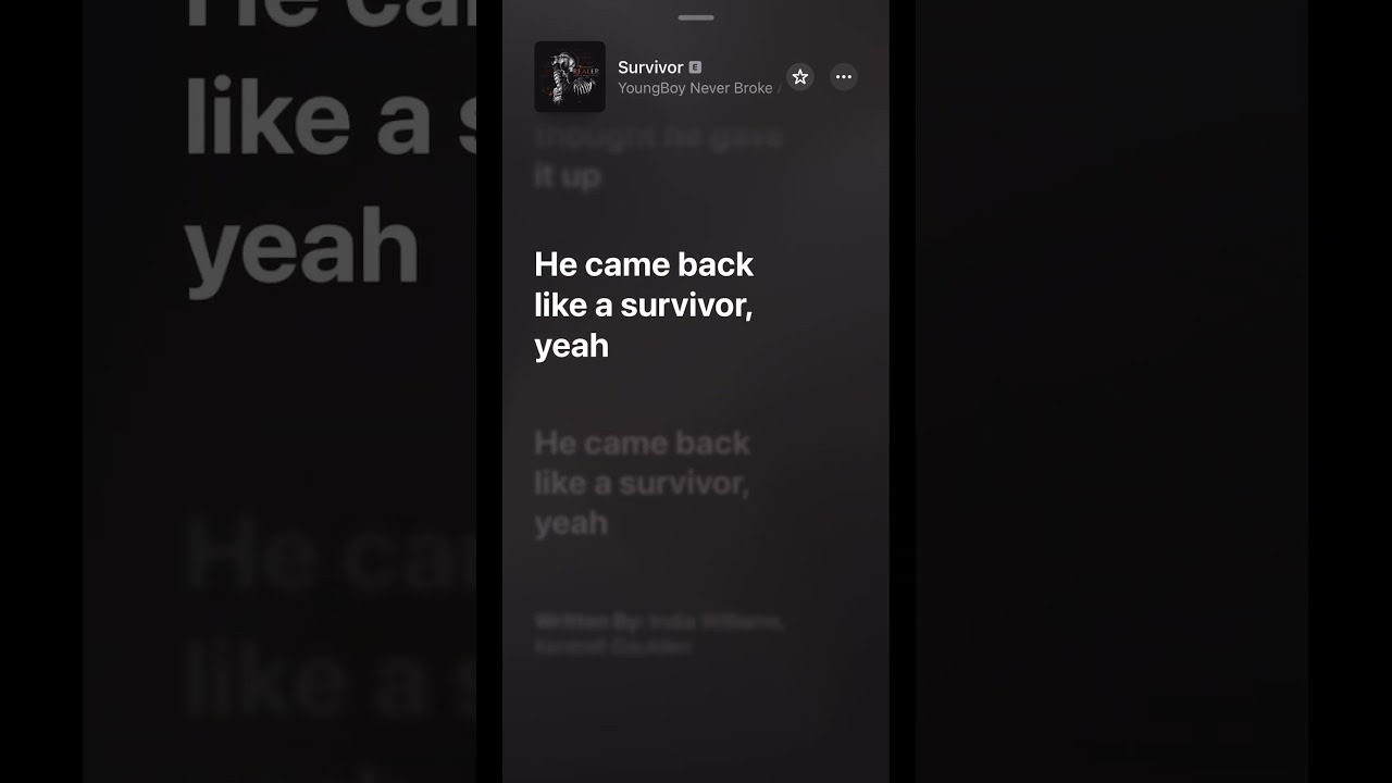 NBA YoungBoy - Survivor #lyrics #shorts