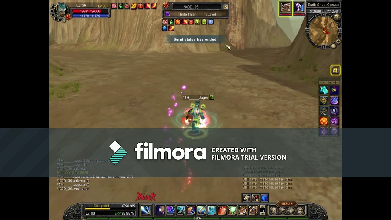 Ryon-Online 80 Cap Job PVP - 3 INT SPEAR VS ___LuRiA____