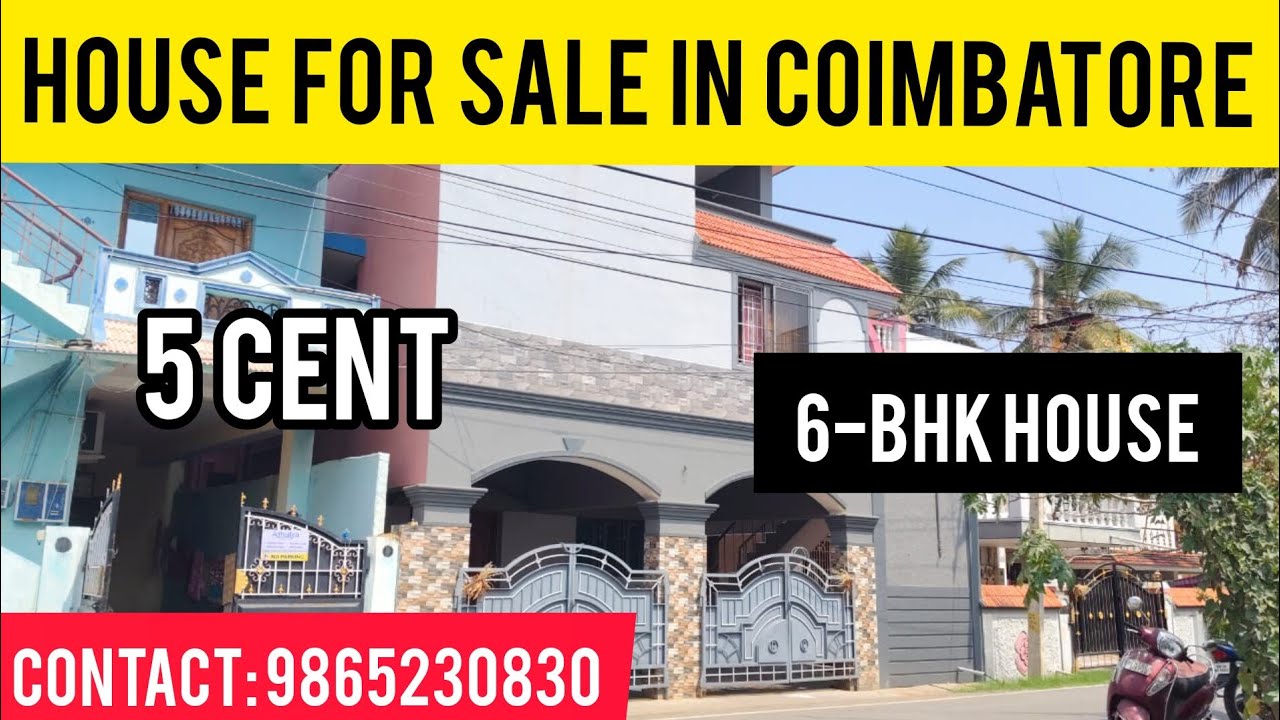 10.6 BHK House for sale in Ganapathy, Sakthi Road,Coimbatore||9865230830||SK Real Estate