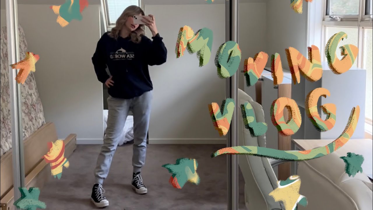 MOVING VLOG: new house, unpacking, decorating my bedroom+