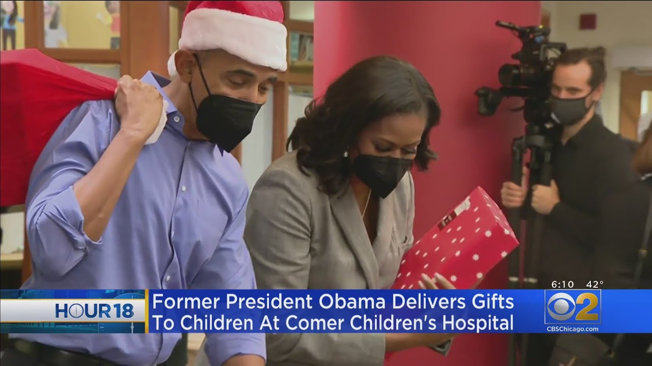 Obamas Make Surprise Visit To Comers Children's Hospital During Trip To Chicago