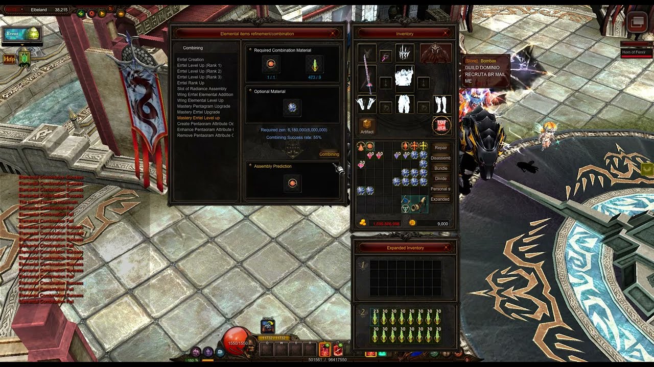 Mastery Errtel Upgrade & Level Up - Blessing and Divinity +10 - MU Online - Alfheim - Season 18.2.3