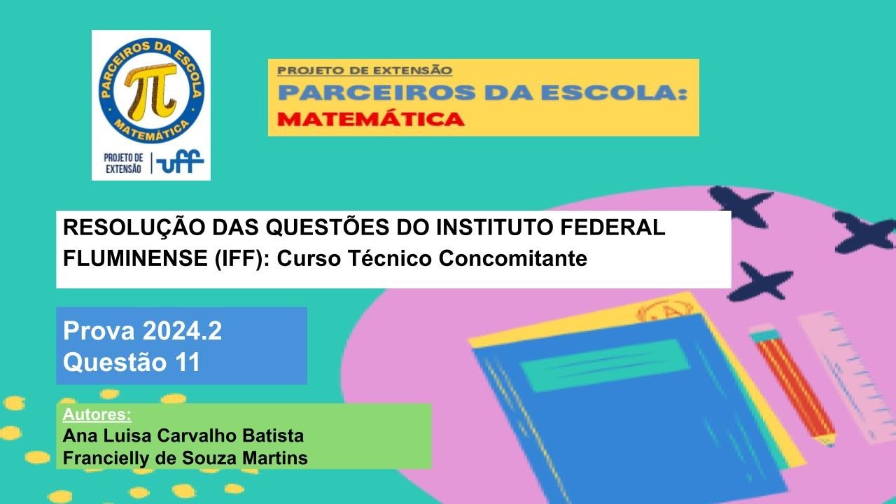 Questão 11 - Prova IFF 2024.2
