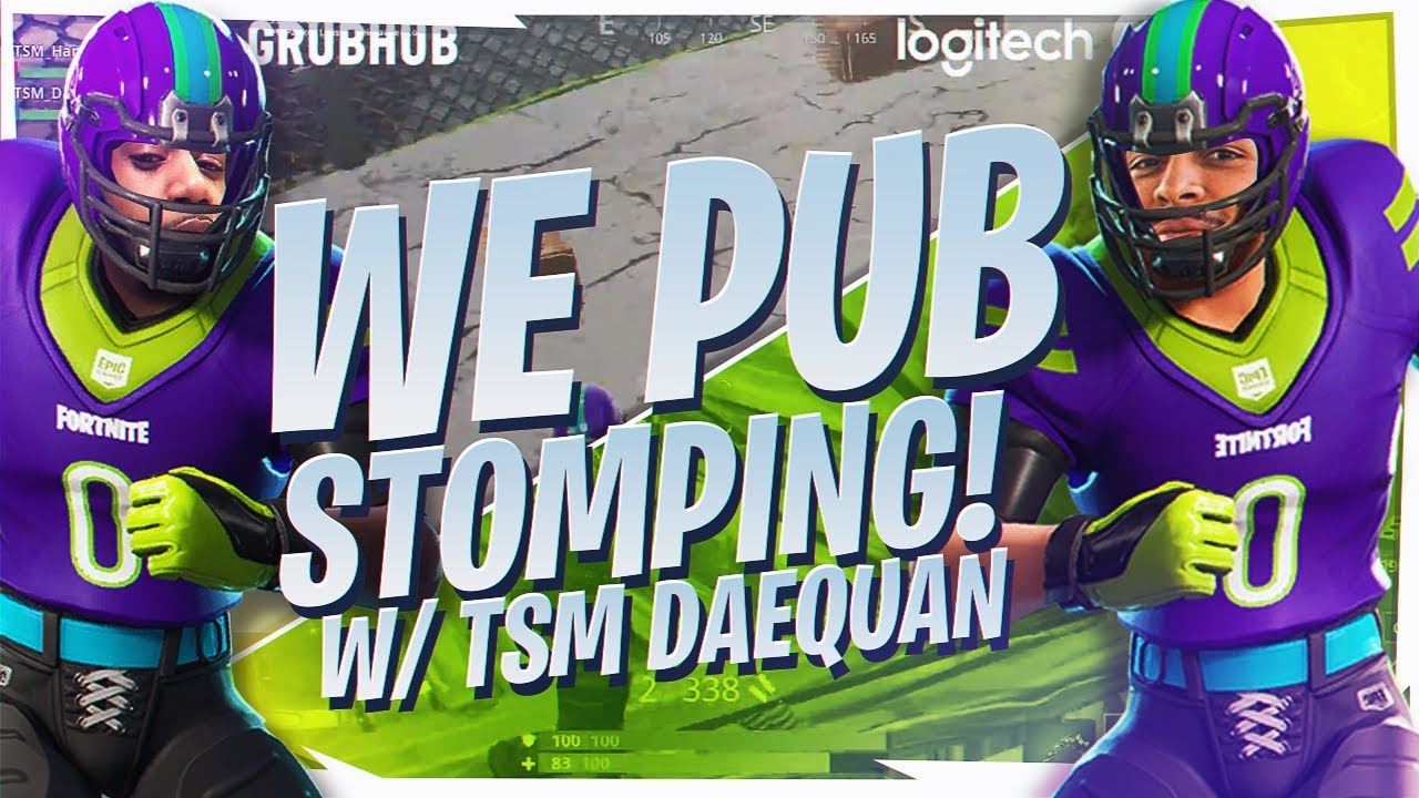 PUB STOMPING WITH DAEQUAN! FUNNY DUO WIN (Fortnite BR Full Game)
