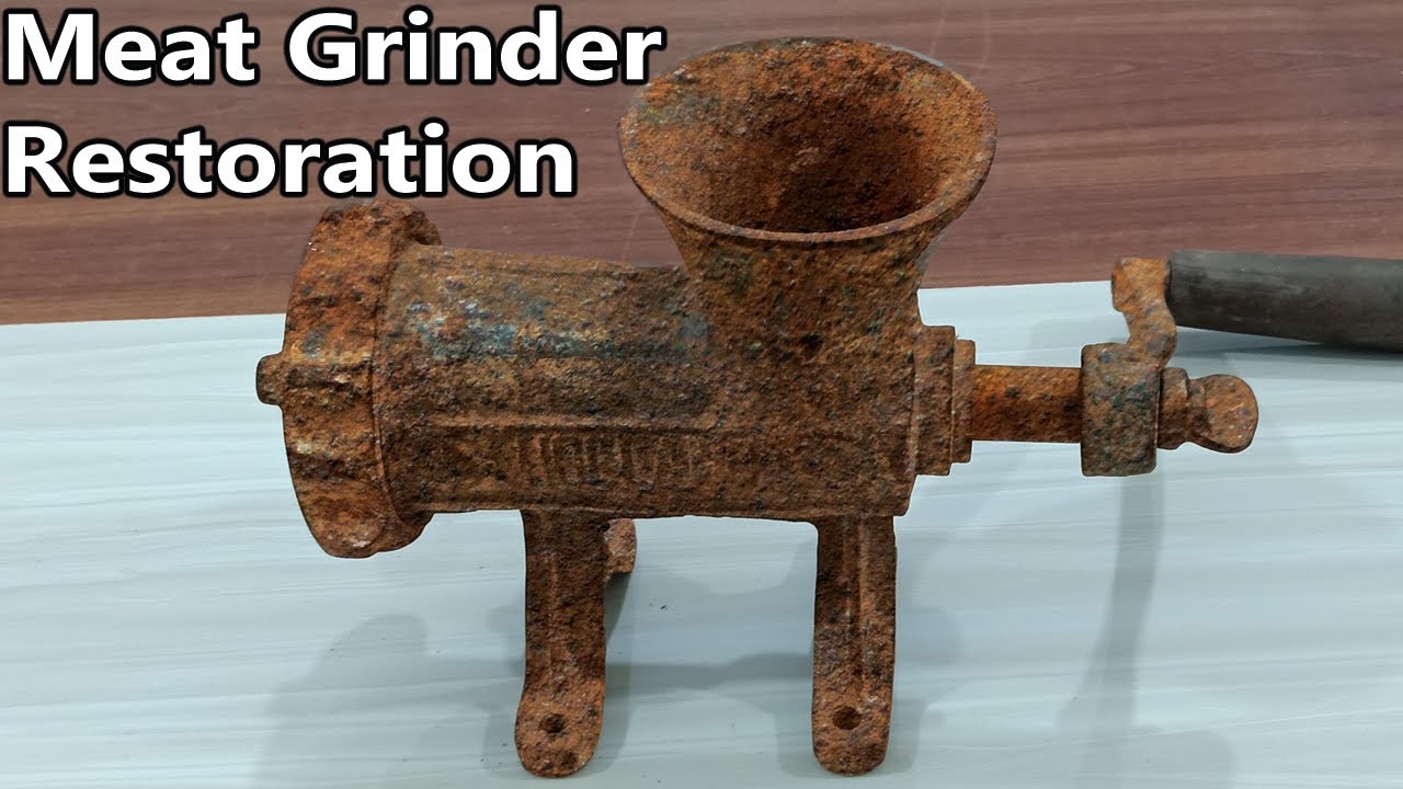 Meat Grinder Restoration | Very Rusty Meat Grinder Restoration