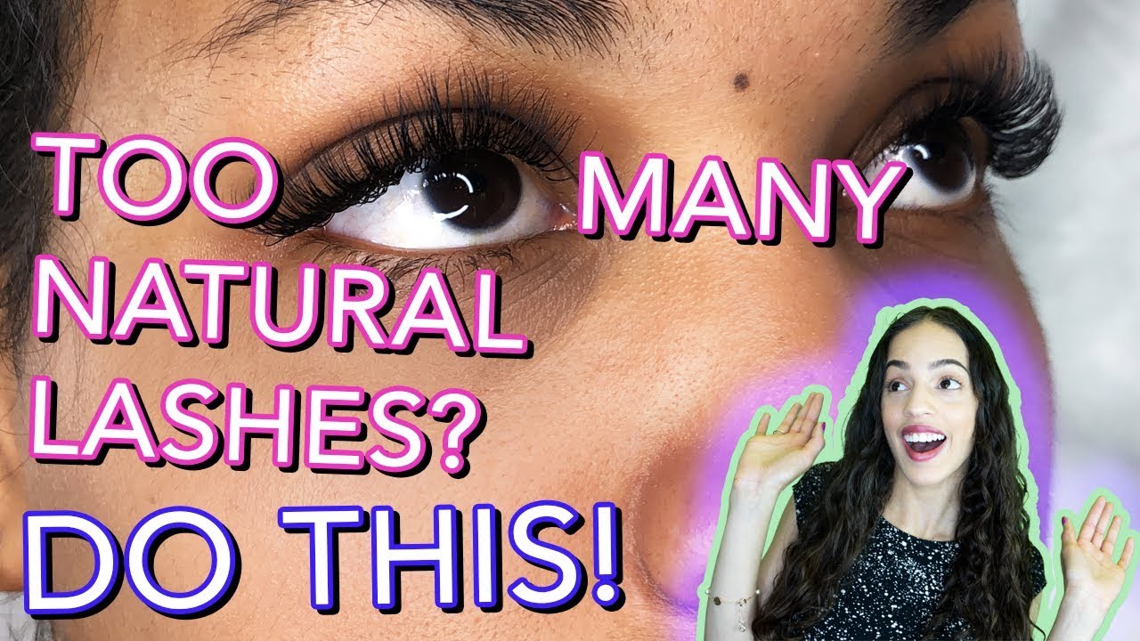 EYELASH EXTENSIONS ON SOMEONE WITH LOTS OF LASHES