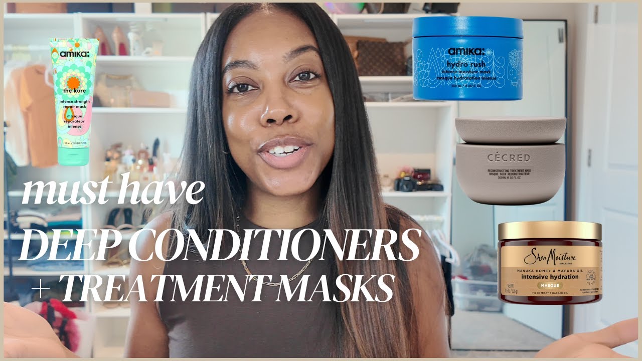 Deep Conditioning Must Haves | Hair Masks Favorites as A Straight Hair Natural | Zenese Ashley