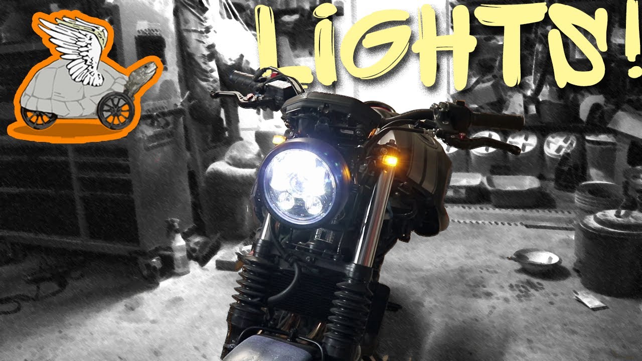 Custom Motorcycle Headlight Wiring | E25 - Honda CB500F Scrambler Build