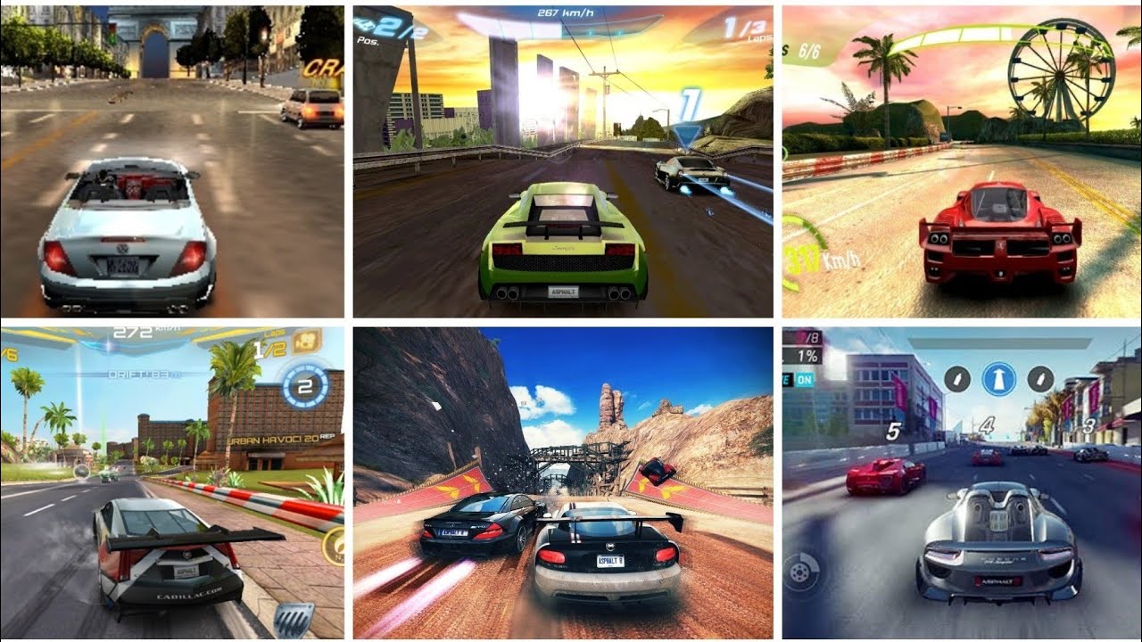 All Asphalt Games Evolution From 2004 to 2018