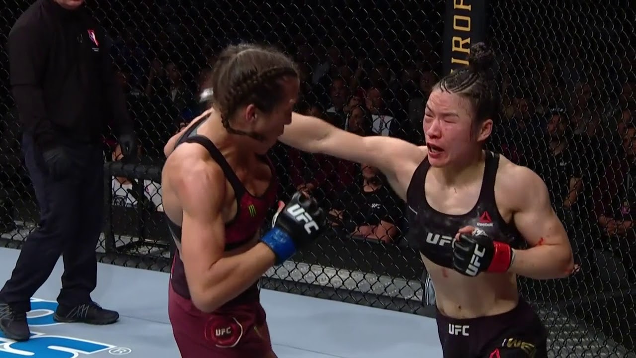 Zhang Weili vs Joanna Jedrzejczyk - All significant strikes