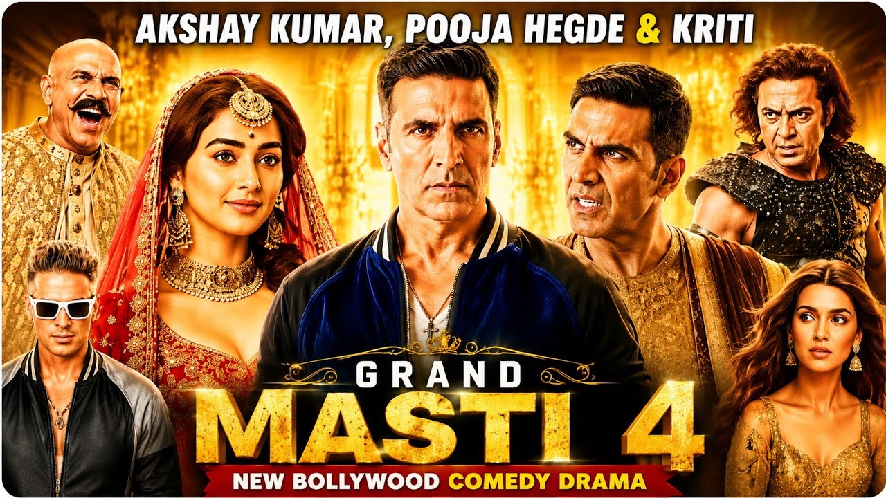 Grand Masti 4 (2026) Full Hindi Movie | Akshay Kumar, Pooja Hegde, Kriti Sanon |