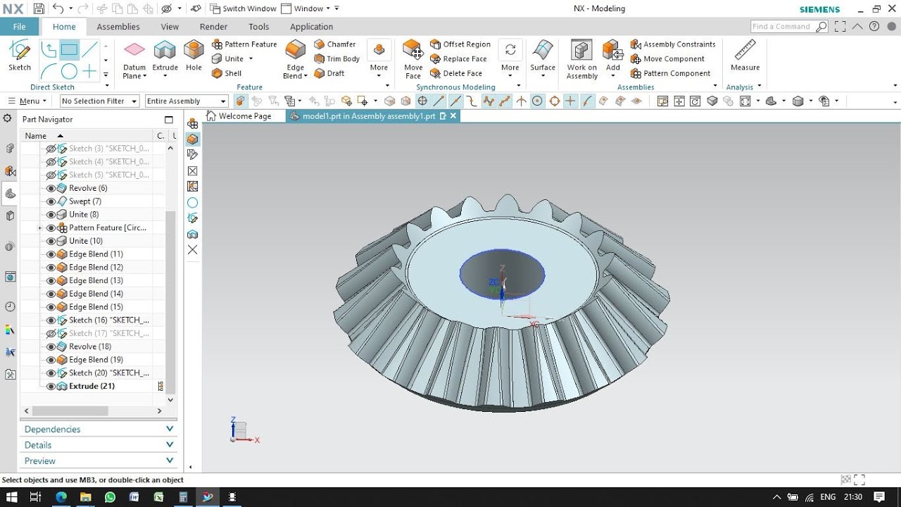 Bevel Gear in Nx