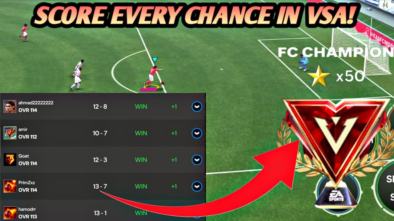 WIN EVERY GAME IN VSA EASILY! | FC Mobile 25 Pro Tips & My GRIND TO 50 Stars