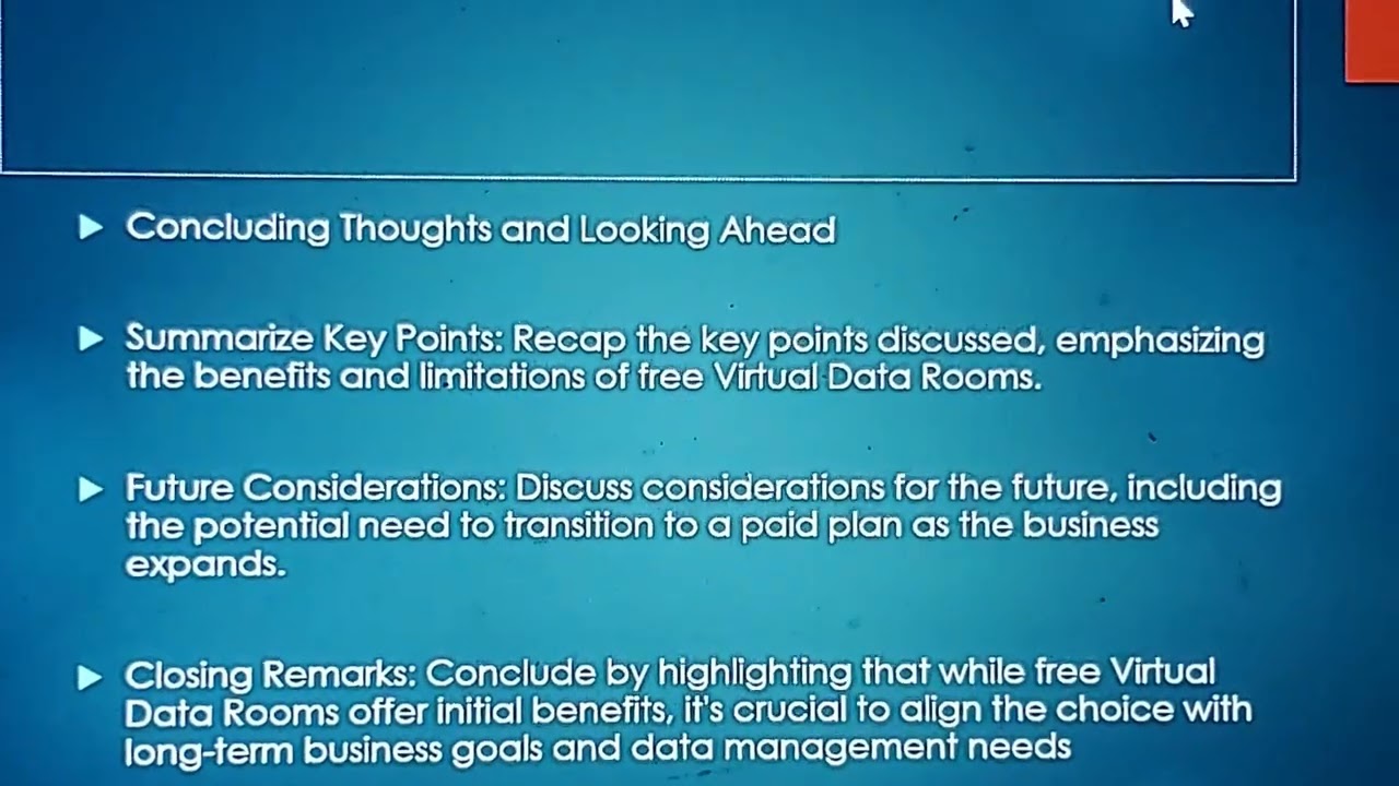 Free Virtual Data Room